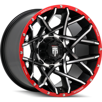 American Truxx Wheel AT1901 GRIDLOCK Gloss Black Machined - 20x12