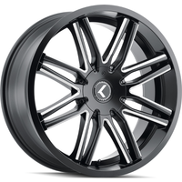 Kraze Wheel KR141 CRAY Gloss Black Milled