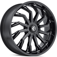 Kraze Wheel KR142 SCRILLA Gloss Black Milled