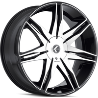 Kraze Wheel KR143 EPIC Gloss Black Machined