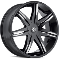 Kraze Wheel KR143 EPIC Gloss Black Milled
