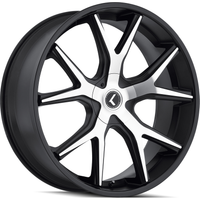 Kraze Wheel KR146 SPLTZ Gloss Black Machined