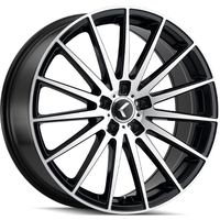 Kraze Wheel KR191 STUNNA Matte Black w Machined Face