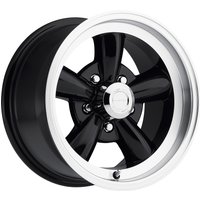 American Muscle Wheel 141 Legend 5 Gloss Black w Machined Lip