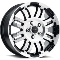 Vision Off Road Wheel 375 Warrior Van Gloss Black Machined Face