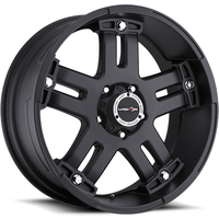 Vision Off Road Wheel 394 Matte Black w Machined Face - 22x9.5 - 8x180 Bolt Pattern