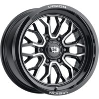 Vision Off Road Wheel 402 Riot Gloss Black Machined Face