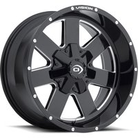 Vision Off Road Wheel 411 Arc Gloss Black Milled
