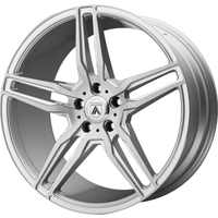 Asanti Black Wheel ABL-12 ORION Brush Silver W/ Carbon Inserts