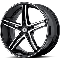 Asanti Black Wheel ABL-7 Machined Face W/ Black Lip