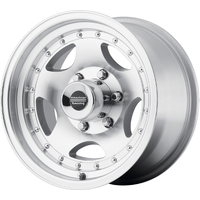 American Racing Wheel AR23 Machined W/ Clear Coat - 15x10 - 6x139.7 Bolt Pattern - -44 Offset Rims