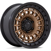 Black Rhino Wheel BR014 SAHARA Matte Bronze W Gloss Black Lip - 17x9