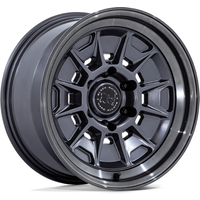 Black Rhino Wheel BR021 MONDO Matte Gunmetal W/ G-gray Lip