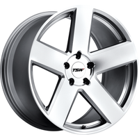 TSW Wheel BRISTOL Silver Machined - 18x9.5 - 5x114.3 Bolt Pattern - 20 Offset Rims