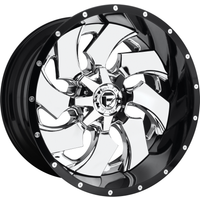 Fuel Wheel D240 CLEAVER Chrome W/ Gloss Black Lip - 22x8.5 - 8x165.1 Bolt Pattern - -237 Offset Rims