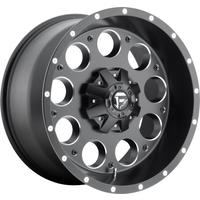 Fuel Wheel D525 REVOLVER Black Milled