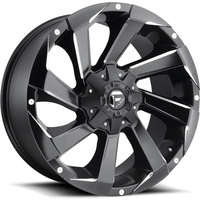 Fuel Wheel D592 RAZOR Black Milled - 20x9 - 5x139.7 Bolt Pattern - 1 Offset Rims