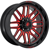 Fuel Wheel D663 IGNITE Black Red Tinted