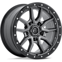 Fuel Wheel D680 REBEL Matte Gunmetal Black Bead Ring