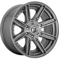 Fuel Wheel D710 ROGUE PLATINUM Gunmetal Brushed Tinted