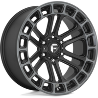 Fuel Wheel D720 HEATER Matte Black Ddt Machined