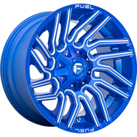 Fuel Wheel D774 TYPHOON Blue Milled