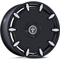 Dub Wheel DC271 CHEEF Gloss Black Milled - 26x10 - 5x127 Bolt Pattern - 15 Offset Rims