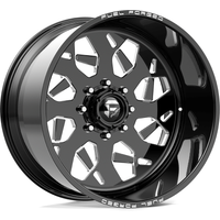 Fuel Wheel FF111 Gloss Black Mill-mach - 26x16 - 8x165.1 Bolt Pattern - -101 Offset Rims