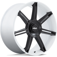 Rotiform Wheel FRA Gloss White W/ M-black Spokes