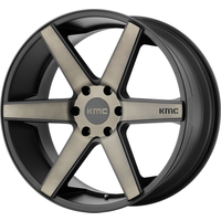 KMC Wheel KM704 DISTRICT TRUCK Matte Black W/ Dark Tint - 20x8.5 - 6x135 Bolt Pattern - 38 Offset Rims