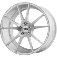 KMC Wheel KM709 FLUX Machined Silver - 20x10 - 5x114.3 Bolt Pattern - 40 Offset Rims