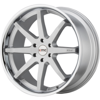 KMC Wheel KM715 REVERB Brushed Silver W/ Chrome Lip