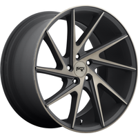 Niche Wheel M163 INVERT Machined Black - 20x10.5 - 5x114.3 Bolt Pattern - 45 Offset Rims