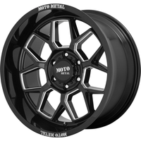 Moto Metal Wheel MO803 BANSHEE Gloss Black Milled - 20x10