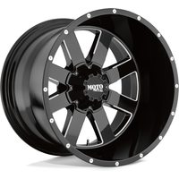 Moto Metal Wheel MO962 Gloss Black W/ Mill Accents