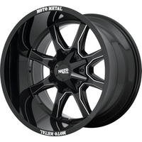 Moto Metal Wheel MO970 Gloss Black Mill Moto Metal Lp