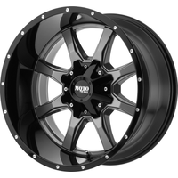 Moto Metal Wheel MO970 Gloss Gray Center W/ G-blk Lip