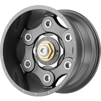 Moto Metal Wheel MO977 LINK Gunmetal - 20x9 - 6x135 Bolt Pattern - 18 Offset Rims