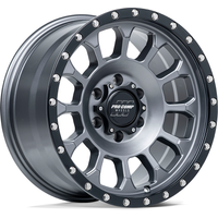 Pro Comp Wheel PA34 ROCKWELL Matte Graphite W/ Black Lip - 17x8.5