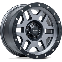 Pro Comp Wheel PA41 PHASER Matte Graphite W/ Black Lip - 17x9