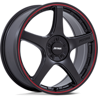 Petrol Wheel PE003 P2E Matte Black W/ Red Lip