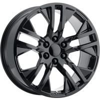 Performance Replicas Wheel PR187 Gloss Black - 22x9 - 6x139.7 Bolt Pattern - 24 Offset Rims
