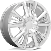 Performance Replicas Wheel PR212 Silver w Chrome - 22x9 - 6x139.7 Bolt Pattern - 28 Offset Rims
