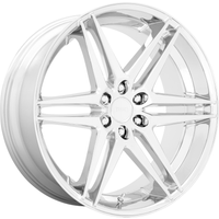 Dub Wheel S265 DIRTY DOG Chrome - 26x10 - 6x139.7 Bolt Pattern - 25 Offset Rims