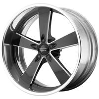 American Racing Wheel VN472 BURNOUT Black Milled W/ Polish Barrel - 20x15 - 5x127 Bolt Pattern - -99 Offset Rims
