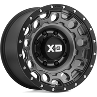 XD Series Wheel XD129 HOLESHOT Matte Gray W/ Black Ring