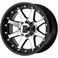 XD Series Wheel XD798 ADDICT Machined Black - 20x9 - 6x139.7 Bolt Pattern - 18 Offset Rims