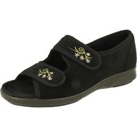 Womens Wide Fit Open Toe Slippers - Ace 2