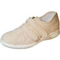Womens Wide Fit Touch Strap Canvas Shoes - Celene