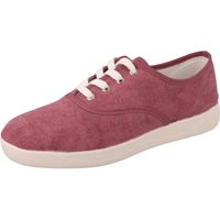 Womens Wide Fit Lace Up Canvas Pumps - Banff